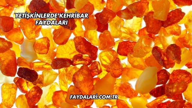 Yetişkinlerde Kehribar Faydaları