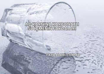Aç Karnına Karbonatlı Su İçmenin Faydaları