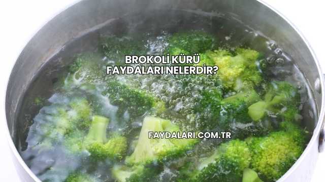 Brokoli Kürü Faydaları Nelerdir?
