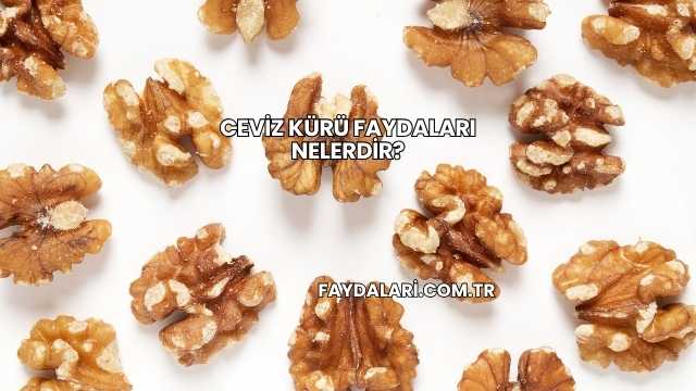 Ceviz Kürü Faydaları Nelerdir?