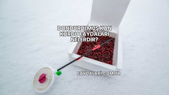 Dondurulmuş Kan Kurdu Faydaları Nelerdir?