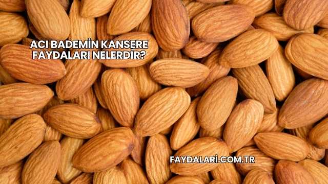 Acı Bademin Kansere Faydaları Nelerdir?