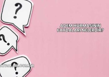 Adem Hurmasının Faydaları Nelerdir?