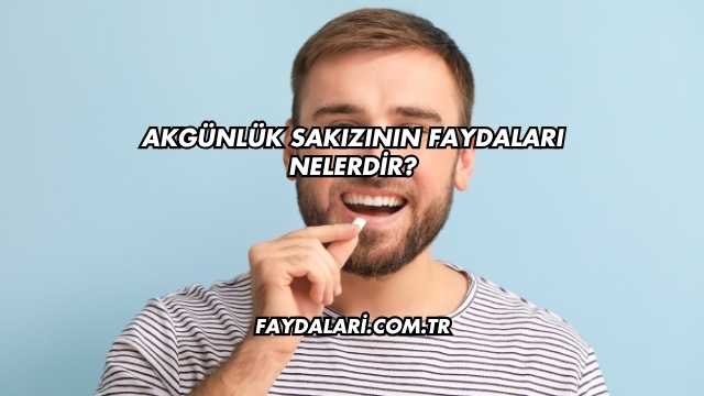 Akgünlük Sakızının Faydaları Nelerdir?