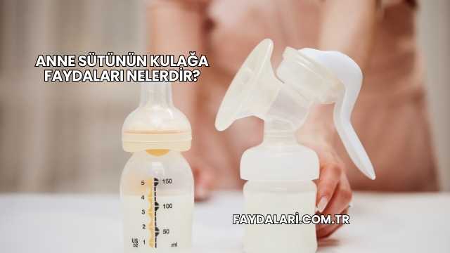 Anne Sütünün Kulağa Faydaları Nelerdir?