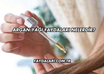 Argan Yağı Faydaları Nelerdir?