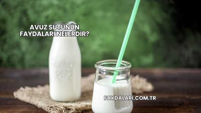 Avuz Sütünün Faydaları Nelerdir?