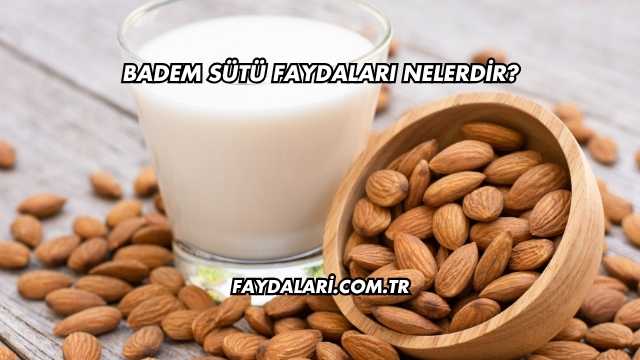 Badem Sütü Faydaları Nelerdir?