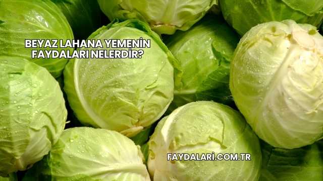Beyaz Lahana Yemenin Faydaları Nelerdir?