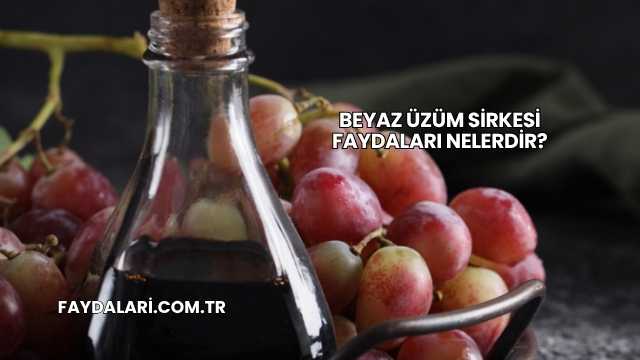 Beyaz Üzüm Sirkesi Faydaları Nelerdir?