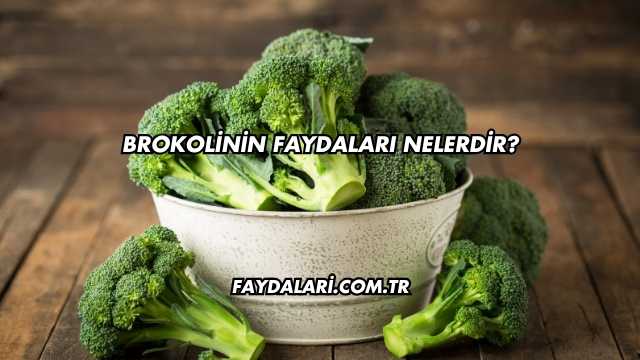 Brokolinin Faydaları Nelerdir?