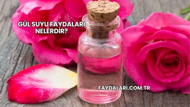 Gül Suyu Faydaları Nelerdir?