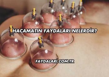 Hacamatın Faydaları Nelerdir?
