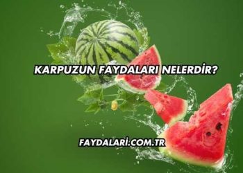 Karpuzun Faydaları Nelerdir?