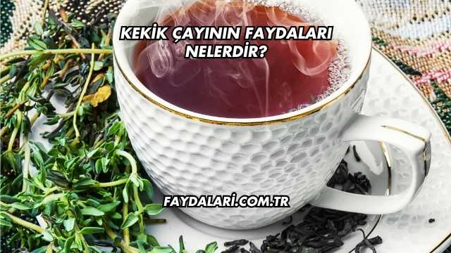 Kekik Çayının Faydaları Nelerdir?