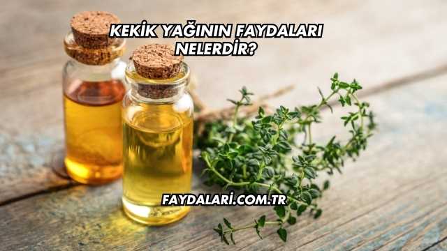 Kekik Yağının Faydaları Nelerdir?