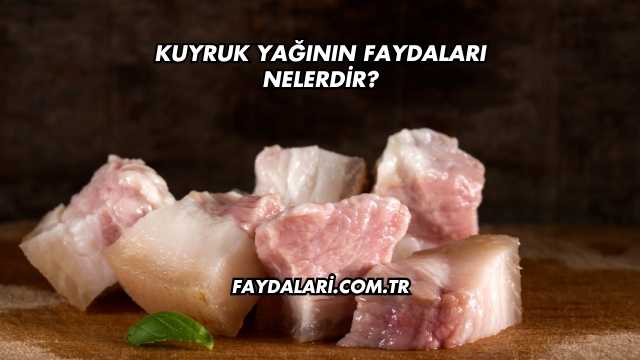 Kuyruk Yağının Faydaları Nelerdir?