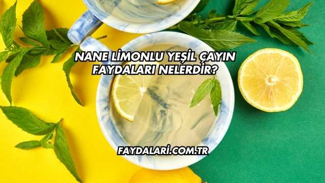 Nane Limonlu Yeşil Çayın Faydaları Nelerdir?