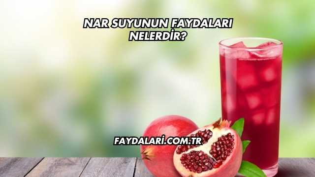 Nar Suyunun Faydaları Nelerdir?