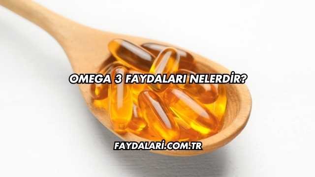 Omega 3 Faydaları Nelerdir?