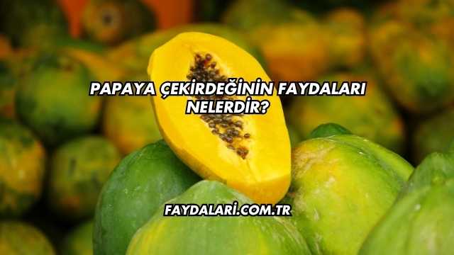 Papaya Çekirdeğinin Faydaları Nelerdir?