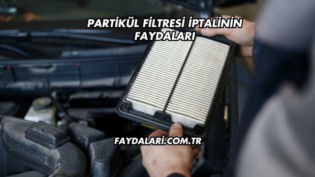 Partikül Filtresi İptalinin Faydaları