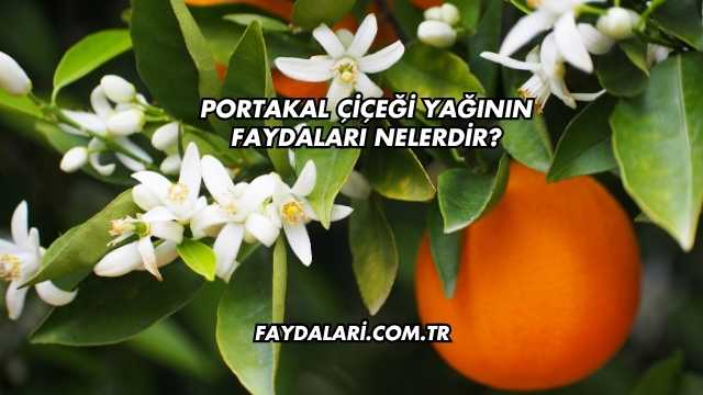 Portakal Çiçeği Yağının Faydaları Nelerdir?