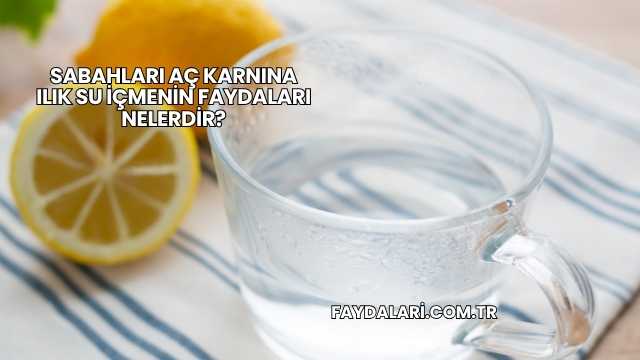 Sabahları Aç Karnına Ilık Su İçmenin Faydaları Nelerdir?