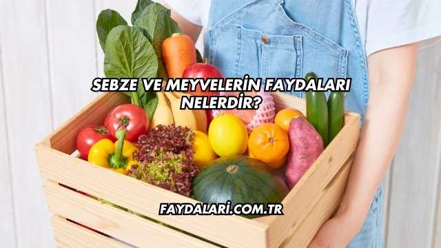 Sebze ve Meyvelerin Faydaları Nelerdir?
