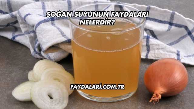 Soğan Suyunun Faydaları Nelerdir?