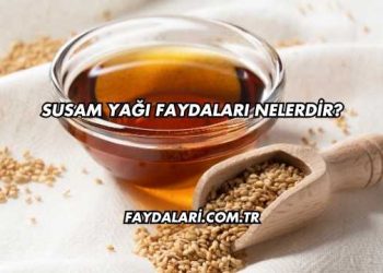 Susam Yağı Faydaları Nelerdir?