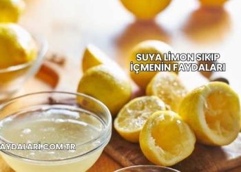 Suya Limon Sıkıp İçmenin Faydaları
