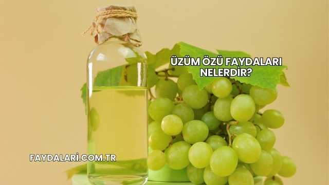 Üzüm Özü Faydaları Nelerdir?