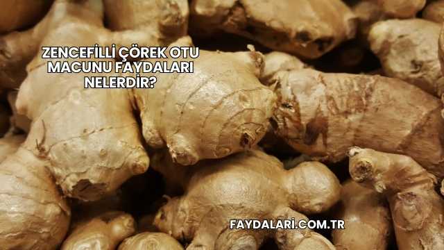 Zencefilli Çörek Otu Macunu Faydaları Nelerdir?
