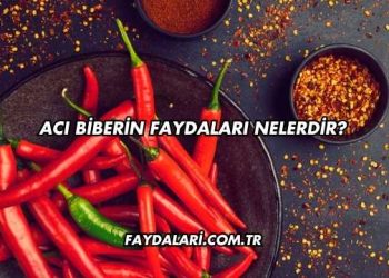 Acı Biberin Faydaları Nelerdir?