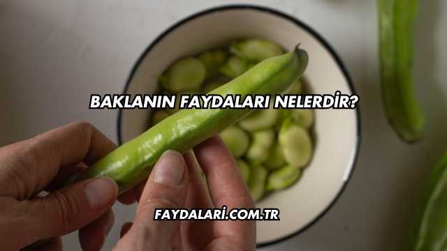 Baklanın Faydaları Nelerdir?