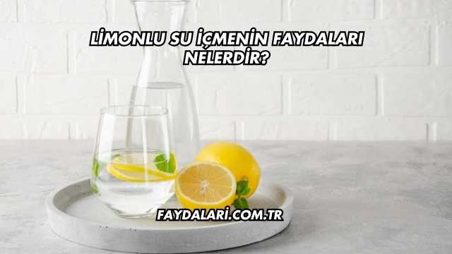 Limonlu Su İçmenin Faydaları Nelerdir