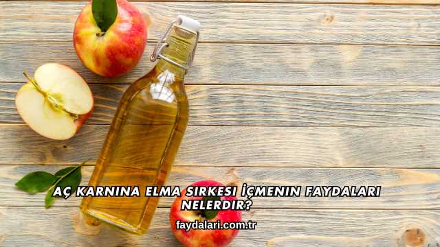 Aç Karnına Elma Sirkesi İçmenin Faydaları Nelerdir?
