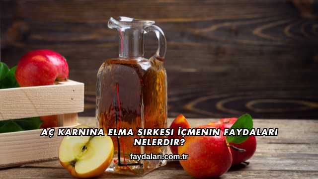Aç Karnına Elma Sirkesi İçmenin Faydaları Nelerdir?