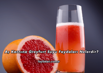 Aç Karnına Greyfurt Suyu Faydaları Nelerdir?