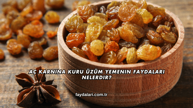 Aç Karnına Kuru Üzüm Yemenin Faydaları Nelerdir?