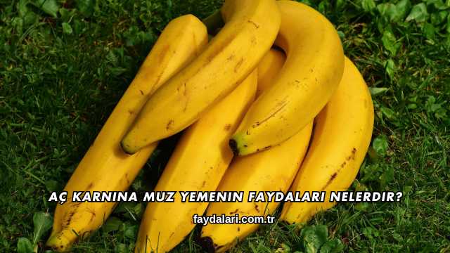 Aç Karnına Muz Yemenin Faydaları Nelerdir?