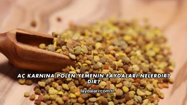 Aç Karnına Polen Yemenin Faydaları Nelerdir?