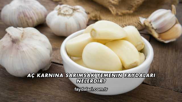 Aç Karnına Sarımsak Yemenin Faydaları Nelerdir?