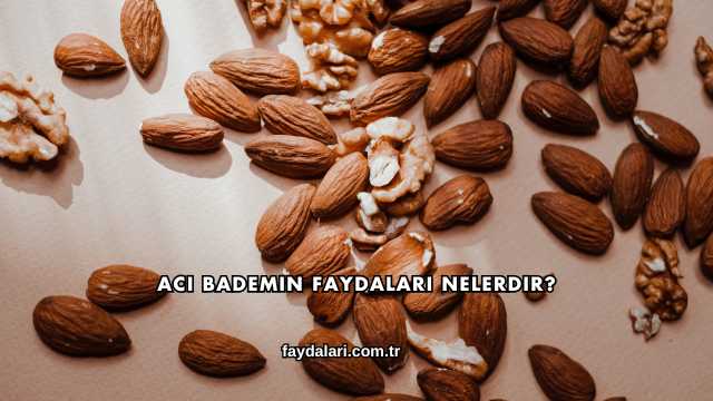 Acı Bademin Faydaları Nelerdir?