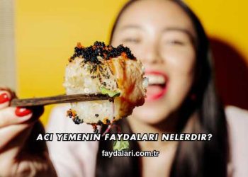 Acı Yemenin Faydaları Nelerdir?