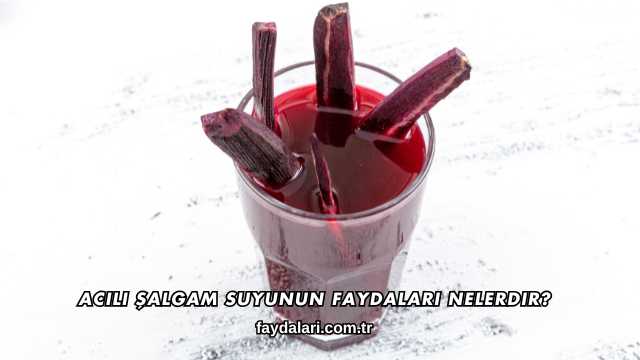 Acılı Şalgam Suyunun Faydaları Nelerdir?