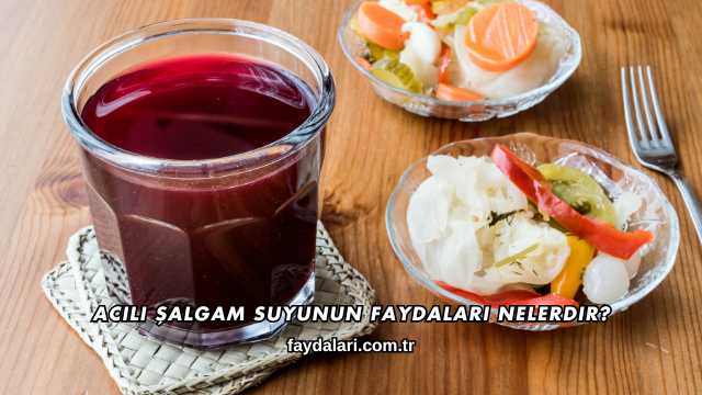 Acılı Şalgam Suyunun Faydaları Nelerdir?
