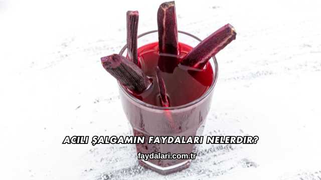 Acılı Şalgamın Faydaları Nelerdir?