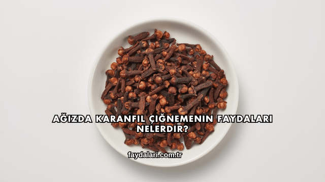 Ağızda Karanfil Çiğnemenin Faydaları Nelerdir?